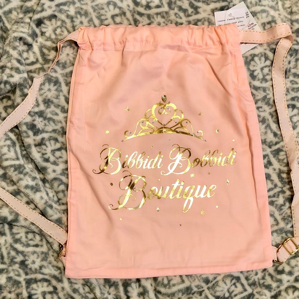 Disney Parks Girl's Bibbidi Bobbiti Boutique Pink Backpack Bag